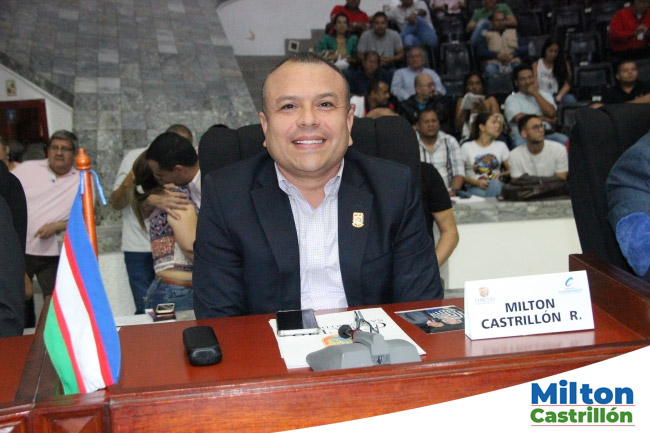 Concejal Milton Castrillón en debate de control político